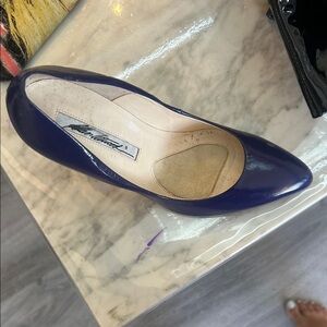 Brian Atwood Blue Women's Round Toe Heel Shoe